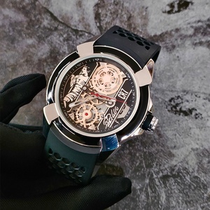 Orologio da Uomo Tourbillon Czech CR7 con Quadrante Grande, Movimento al Quarzo, Cassa in Lega, Cinturino in Silicone, Vetro in Cristallo, Lancette, Stile Business e Moda - Product Image 3