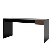 Bureau d'étude moderne pour la maison, table de lecture en verre pour le bureau à domicile, mobilier de bureau contemporain