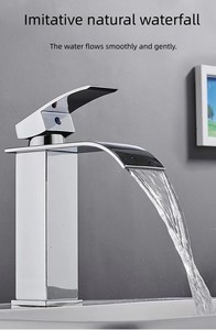 Keran kamar mandi, keran kamar mandi shower nikel disikat, gagang tunggal Stainless Steel, keran wastafel kamar mandi, keran wastafel - Product Image 4