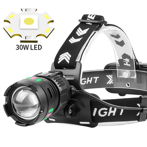 Hợp kim nhôm đèn pha trắng Laser 30W <span class=keywords><strong>LED</strong></span> Type-C USB sáng kỹ thuật số hiển thị điện đèn pha Cắm Trại Ngoài Trời Đèn pin đầu - Product Image 6