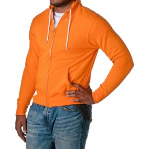 Sudadera con capucha unisex con cremallera completa bordada en 3D diseño independiente etiqueta personalizada XL azul pizarra antiarrugas unisex ligero - Product Image 3