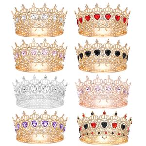 Nouvelle Couronne Baroque en Alliage en Forme de Cœur 2026 pour Mariée, Accessoire de Photographie de Mariage, Diadème Complet pour Cérémonie Adulte - Product Image 6