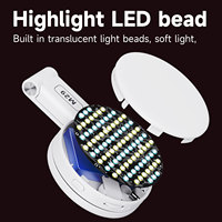 Lampu Selfie Magnetik Mini Desain Baru Portabel Desain Mini Suhu Warna Dapat Disesuaikan 2500-9000K Plastik Pengisian Daya