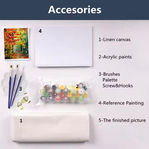ชุดภาพวาดระบายสีบนผ้าใบพร้อมกรอบรูปสัตว์แบบกำหนดเอง <span class=keywords><strong>M</strong></span>-DZ ภาพวาดดิจิทัล - Product Image 2