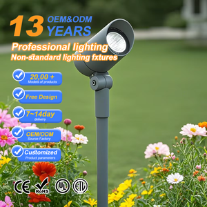 LED-zuilprojector met COB-chip, IP65 waterdicht, afstandsbediening voor buiten, tuin & landschapsdecoratie - Product Image 1