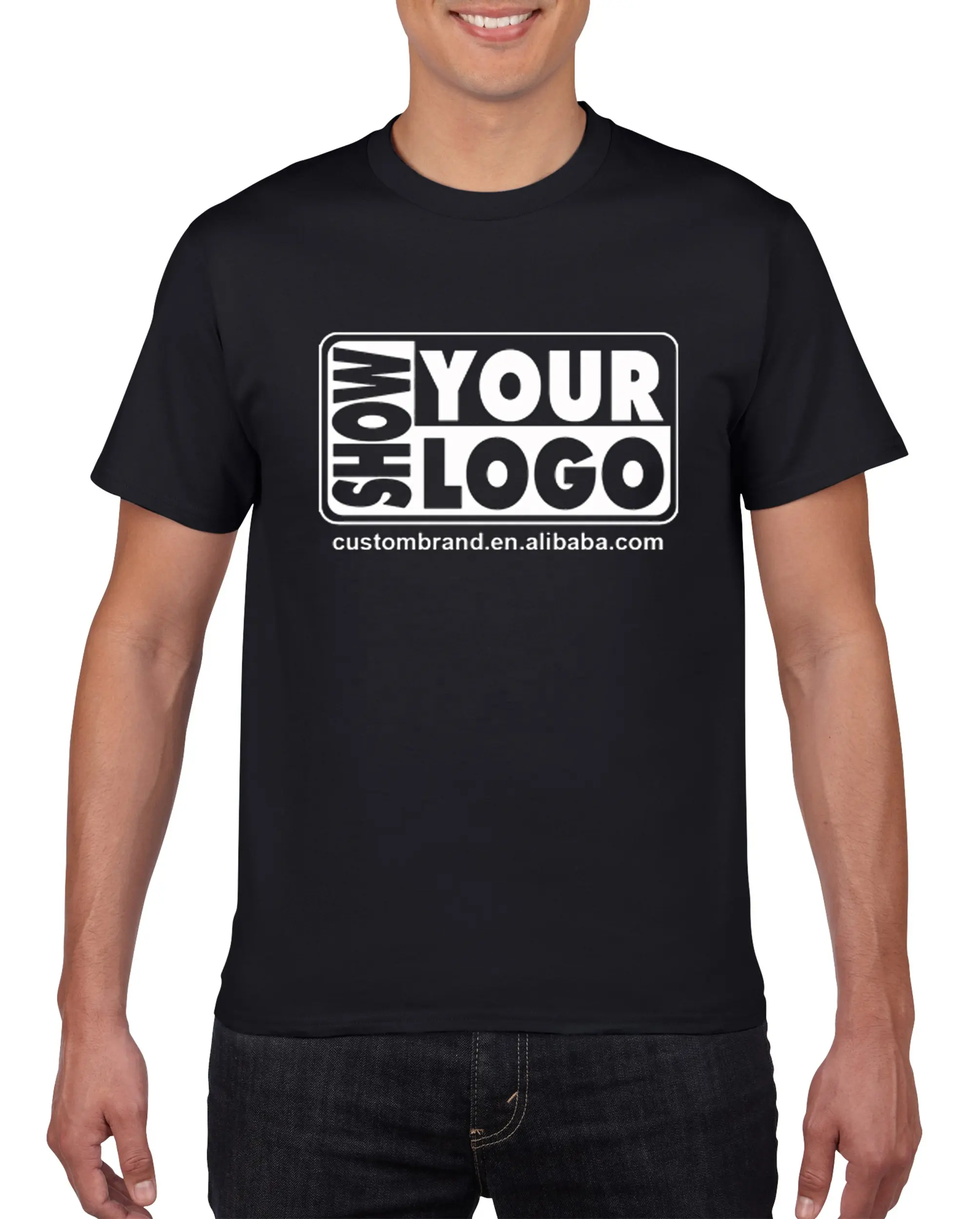 送料無料高品質100% プレミアムコットンヴィンテージTシャツカスタムプリントあなたのロゴやデザイン