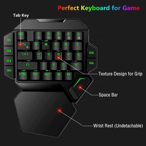 SUNGI Einhand-Gaming-Tastatur RGB-Hintergrund beleuchtung 35 Tasten Tragbare Mini-Gaming-Tastatur Ergonomischer Game <span class=keywords><strong>controller</strong></span> für PC-Spieler - Product Image 3