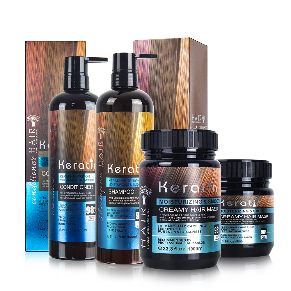 OEM professional salon use hair care treatment organic keratin wholesale hair shampoo and conditioner