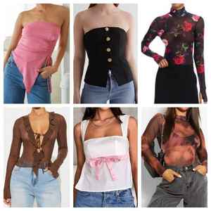 เสื้อแฟชั่นผู้หญิงสุดเซ็กซี่ขายดีปี 2025 ขายส่งแบบคละแบบ - Product Image 4
