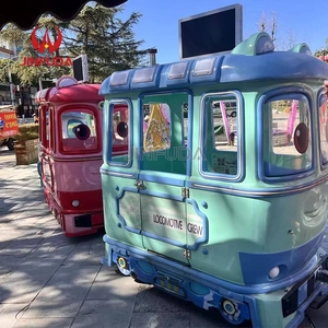 <span class=keywords><strong>Train</strong></span> électrique durable sans rails pour les fêtes foraines et la location d'attractions - Product Image 5