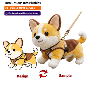 ตุ๊กตาคอร์กี้สั่งทำพิเศษ ได้มาตรฐาน ASTM CPC ของเล่นตุ๊กตาสัตว์นุ่มนิ่มสะสมได้ - Product Image 1