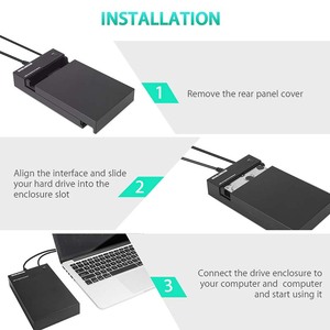 USB 3.0 SATA III sabit Disk yerleştirme istasyonu plastik muhafaza için 2.5 3.5 inç <span class=keywords><strong>SSD</strong></span> HDD harici sabit Disk harici Disk kutusu - Product Image 5