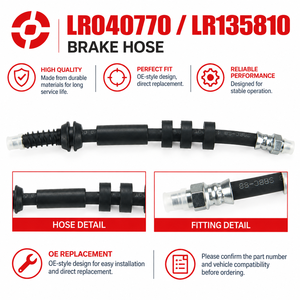 สายเบรคหน้าแบบยืดหยุ่น LR040770 LR135810 สำหรับแลนด์โรเวอร์ ฟรีแลนเดอร์ 2 LR2 ด้านหน้าซ้ายขวาอะไหล่ทดแทน - Product Image 1