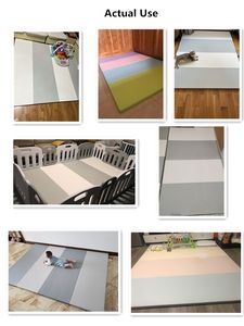 <span class=keywords><strong>Tapis</strong></span> <span class=keywords><strong>de</strong></span> sol en mousse souple pour enfants, 1 pièce, couleur crème, surface en cuir, mousse douce, <span class=keywords><strong>lit</strong></span> pliant, multifonctionnel, vente en gros - Product Image 6