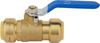 Robinet à bille manuel à raccordement rapide de 1/2 pouce à passage plein |   Clip de déconnexion eau chaude/froide en laiton certifié UPC rouge bleu 200 PSI