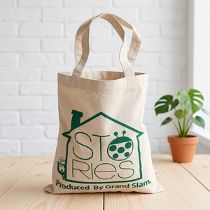 MINH HA Heavy Thick Cotton Silk Screen Printed Small Size Tote Bag Portable <b>Canvas</b> Promotional Gift Bags - Product Image 1