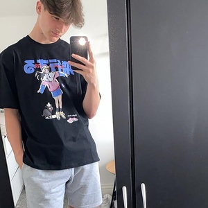 T-shirts en coton tricoté à imprimé graphique pour hommes, manches courtes, coupe classique, anti-rides et respirants, style vintage Harajuku streetwear - Product Image 4