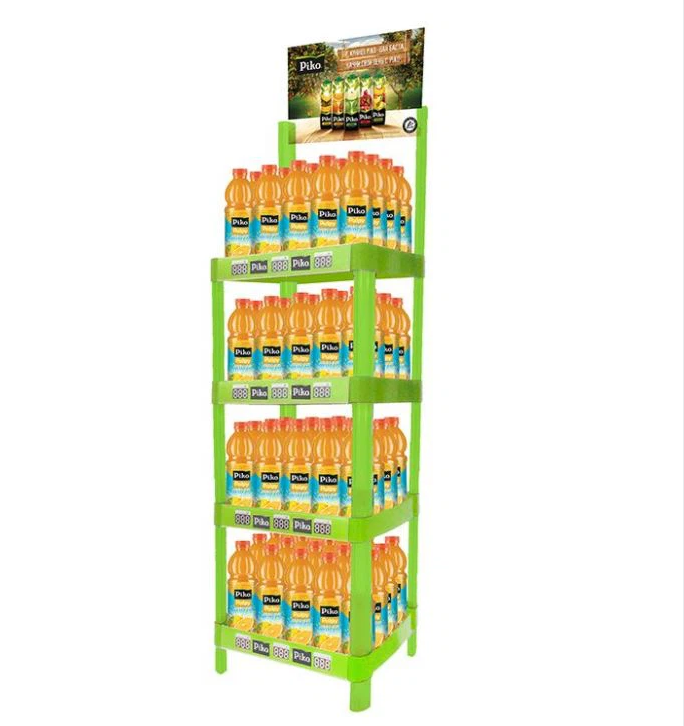 Beviis Custom Plastic Display Racks for Motor Oil Water Bottle Display Stands Plastic Shelf for Retail Store Shop — view 5
