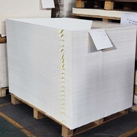 Papier carton duplex couché simple face 300 g/m² et 400 g/m², dos gris, 64x90 cm, pour impression et emballage