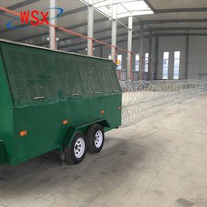 Remorque de déploiement de fil barbelé à expansion rapide, système de fil concertina pour le contrôle des émeutes et la création de barrières de foule - Product Image 3