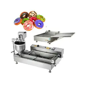 Voll automatische kleine kommerzielle industrielle Hefe fritte use Donut Maker Making Machine