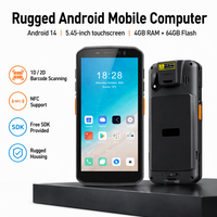 Nouvel arrivage : PDA portable 4G avec scanner de codes-barres Android 14, lecteur NFC 1D/2D QR, 64 Go, Wi-Fi 5.2 pour la logistique express et de colis.