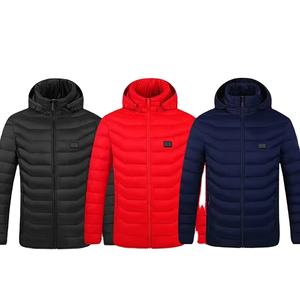 แจ็กเก็ตมีฮู้ดให้ความอบอุ่นสำหรับผู้ชายเสื้อให้ความอบอุ่นมีฮู้ดแขนยาวกันน้ำได้9โซนสำหรับฤดูหนาว - Product Image 1