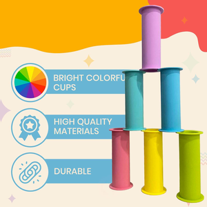 12 miếng xếp chồng ly đặt cho trẻ em tốc độ đào tạo trò chơi, trẻ mới biết đi du lịch bên món quà phát triển Ống đồ chơi cho bé trai bé gái - Product Image 3