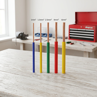 Cable Eléctrico de Cobre de un Solo Núcleo con Aislamiento de PVC H07V-K 450/750V para Suministro de Energía Doméstico e Industrial