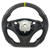 Personnalisation du volant en fibre de carbone pour BMW E90 E92 E93 E91 F30 F10 F20 2008 2009 2010 2011 2012, palettes de changement de vitesse en cuir