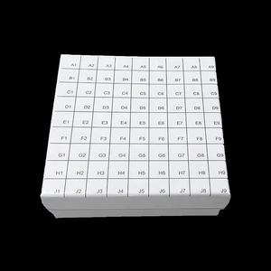 Caja de almacenamiento criogénica de cartón de laboratorio y laboratorio médico para tubos crioviales 25 36 49 50 81 100 pozos - Product Image 5