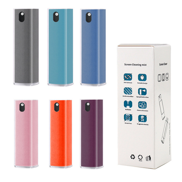 2 in 1 Phone Screen Cleaner Laptop Spray Wipe Integrated Display Dust Removal Monitor Cleaning Spray