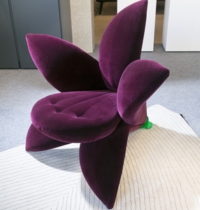 Silla de pétalos de lirio Silla de sillón de ocio de una sola tela moderna simple para uso en sala de estar de Villa de Hotel - Product Image 4