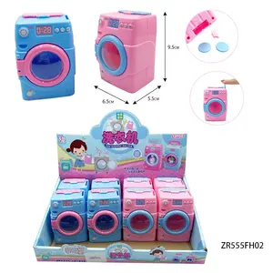 Jolly Sweets Neuankömmling Kunststoff Mini Waschmaschine Spielzeug, rosa und blau, mit Süßigkeiten