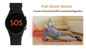 Elder Wearable cảnh báo thông minh watch cổ tay hoảng loạn cuộc gọi khẩn cấp nút SOS dây đeo cổ tay phát hiện mùa thu báo động Vòng đeo tay - Product Image 5
