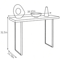 Table console minimaliste en acrylique faite à la main de luxe pour entrée, salon, couloir, hôtel - Conçue pour une pose murale