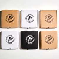 Boîtes à pizza en carton ondulé avec logo imprimé personnalisé, boîtes en papier en gros