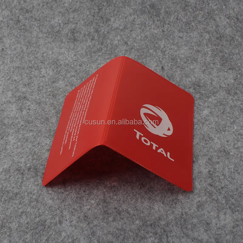 Custom Soft PVC Plastic Vinyl Travel Ticket Card Holder