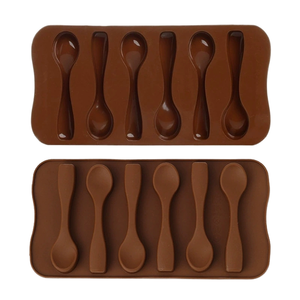 <span class=keywords><strong>Cuillère</strong></span> en silicone de qualité alimentaire, moule en forme de barre, plateau d'outils <span class=keywords><strong>à</strong></span> gâteau <span class=keywords><strong>à</strong></span> libération facile, utilisation décorative avec sac emballé - Product Image 4