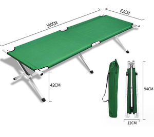 Outdoor Folding <strong>Single</strong> Compact Camping <strong>Cot</strong> Outdoor Lightweight Folding Oxford Camping <strong>Bed</strong> Foldable Portable Beach B - Product Image 1