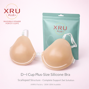 XINRUI Soutien-gorge adhésif en silicone sans bretelles, couvre-tétons invisibles, pétales liftants réutilisables, adhésifs sans dos, effet push-up - Product Image 2