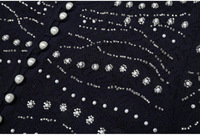 Nouvelle Robe de Soirée Longue de Luxe pour Femme, Style Français Élégant, Couleur Unie, Ornée de Perles, Faite à la Main, pour le Moyen-Orient Arabe, Collection 2026
