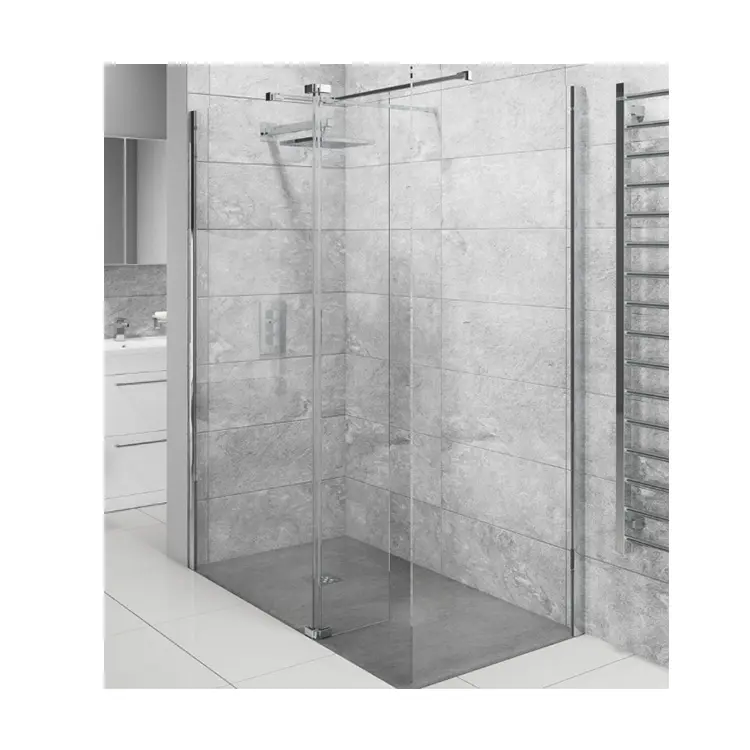Wholesale boutique door Window sliding tempered compartment frameless partition bathroom shower glass panel custom