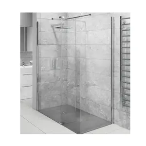 Wholesale boutique door Window sliding tempered compartment frameless partition bathroom shower glass panel custom