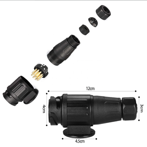 Enchufe de <span class=keywords><strong>remolque</strong></span> de <span class=keywords><strong>13</strong></span> <span class=keywords><strong>pines</strong></span> para <span class=keywords><strong>remolque</strong></span> de coche adaptador de <span class=keywords><strong>remolque</strong></span> impermeable con conexión por tornillo para enchufe de caravanas y autocaravanas - Product Image 3