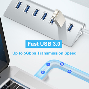 Eonline <span class=keywords><strong>USB</strong></span> 3.0 集线器 4 7 端口电源适配器多<span class=keywords><strong>USB</strong></span>分线器高速<span class=keywords><strong>Macbook</strong></span> <span class=keywords><strong>Pro</strong></span>空气PC电脑配件Adaptador - Product Image 2