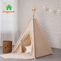 Maisons de jeux pour enfants tipi château lit intérieur tentes de soirée pour enfants maison de jeu tente de plage tente intérieure en bois pour enfants