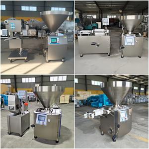 Machine industrielle de remplissage de saucisses sous vide, remplisseuse automatique de saucisses, chorizo et jambon pour usine de saucisses, équipement de transformation de la viande - Product Image 4