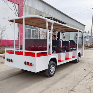 Autobús turístico eléctrico, autobús turístico escénico, 5 filas, 14 asientos, coches de transporte de hotel de fábrica, coche patrulla - Product Image 3