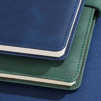 Carnet A5 Minimaliste en Similicuir, Journal de Réunion Professionnel avec Logo Personnalisé, Bloc-Notes A5 à Fermeture Magnétique